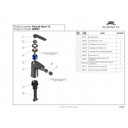 Bidetová stojánková baterie AERO-16