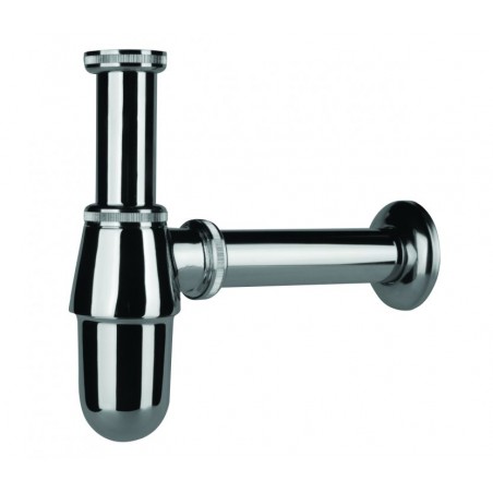 Umývadlový pochrómovaný sifón CHRÓM fľaškový