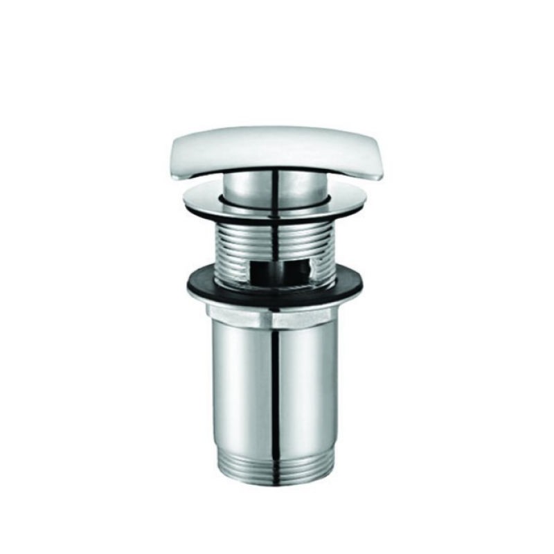 Umývadlová výpusť click-clack s prepadom, hranatá