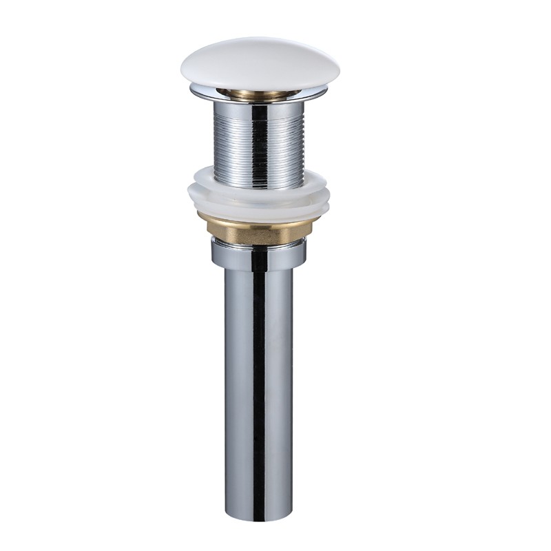 Umyvadlová výpusť click-clack bez přepadu, keramika