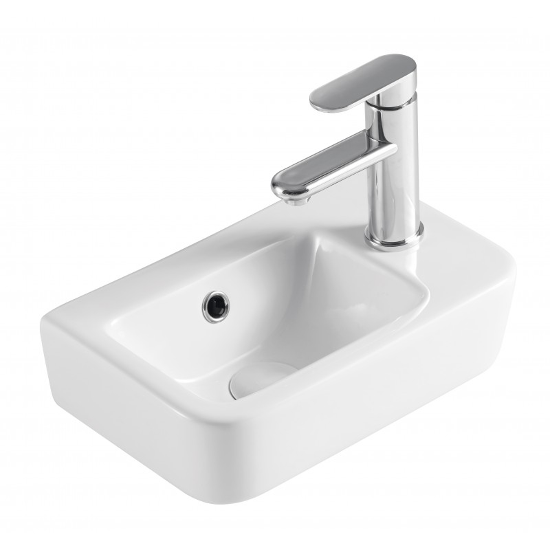 Ilustrační foto, umyvadlo je dodáváno bez baterie a umyvadlové výpusti.