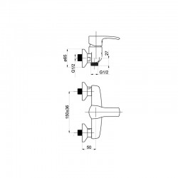 Sprchová baterie ARTIS A-12