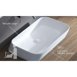 Umývadlo na dosku OBLIQUE