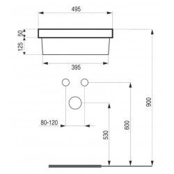 Umyvadlo STAMPO - na desku i zápustné