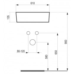 Umývadlo na dosku PIEGA