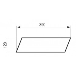 Umyvadlo na desku OBLIQUE