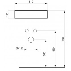 Umyvadlo na desku GRINZA