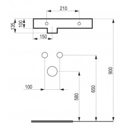 Umývátko PICCOLO MINI 37,5 × 24,5 × 13,5 cm
