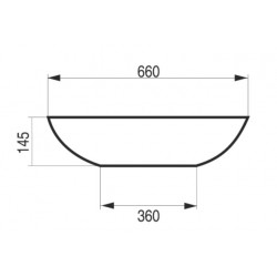 Umývadlo na dosku ELLISSE