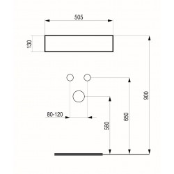 Umývadlo na dosku GRINZA