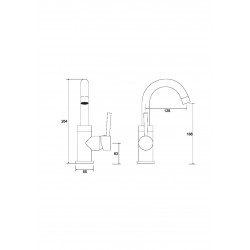 Stojánková umyvadlová baterie ILLUSION II Chrom