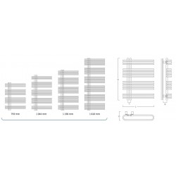 Kúpeľňový radiátor rebrík ASTRO