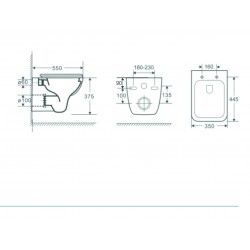 Závěsné WC ADDATO RIMLESS se SLIM sedátkem Soft-close