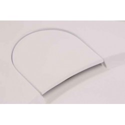 Čtvrtkruhová mramorová sprchová vanička LAKA R550