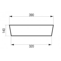 Umývadlo na dosku SPIGOLO