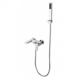 Nástěnná vanová baterie MODERN/VARIUM s příslušenstvím Chrom