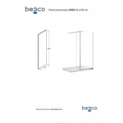 Walk-in sprchovací kút AVEO