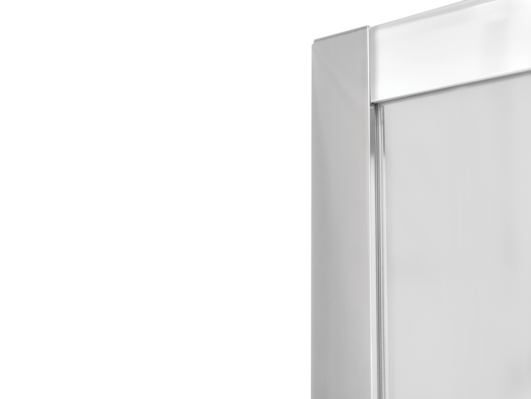 BESCO Čtvercový sprchový kout MODERN 185,  Barva rámu - Chrom/Leštěný hliník (ALU), Rozměr A - 90 cm, Rozměr B - 90 cm, Rozměr C - 185 cm, Směr zavírání - Univerzální Levé / Pravé, Výplň - Čiré bezpečnostní sklo - 6 mm (BCMOD90CC)