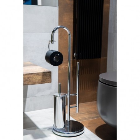 Stojan na toaletní papír a WC štětku