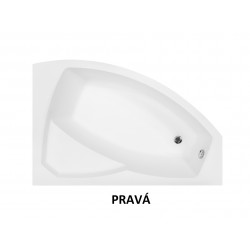 Asymetrická rohová vana Olsen Spa RIMA