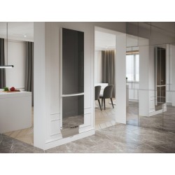 Koupelnový radiátor se zrcadlem INDIVI