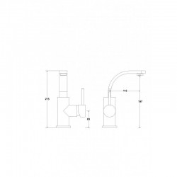 Stojanková umývadlová batéria DECCO II Zlatá