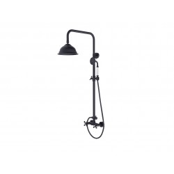 Nástenný sprchový set RETRO čierna