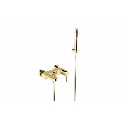 Nástenná vaňová batéria DECCO zlatá s príslušenstvom