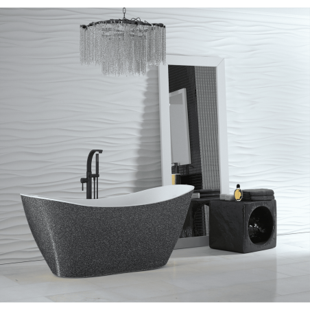 Volně stojící vana VIYA (ANDRIA) vyrobená z litého mramoru (Mineral Durabe)