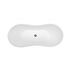 Volně stojící vana VIYA Glam - stříbrná