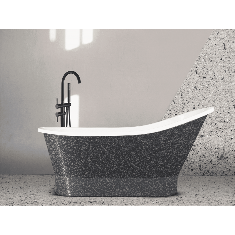 Volně stojící vana GLORIA (PAOLA) vyrobená z litého mramoru (Mineral Durabe)