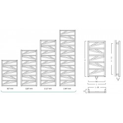 Koupelnový radiátor TRICK zlatá barva