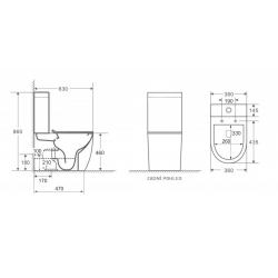 WC ARCO RIMLESS kombi