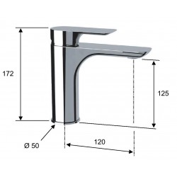 Umyvadlová baterie ARNO 11, 37 - bílá mat