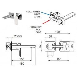 Podomietková umývadlová batéria ARNO 15P