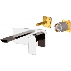 Podomítková umyvadlová baterie  ARNO 15KB08 - nikl broušený