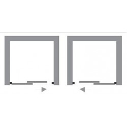 Sprchové dveře DUO SLIDE BLACK