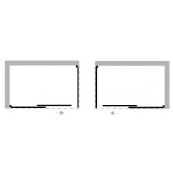 Boční panel ke sprchovým dveřím DUO SLIDE BLACK