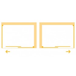 Obdélníkový sprchový kout BELVER KOMBI