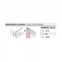 Pevná stěna DECO F1AB pro sprchové dveře N1FSa N2FS