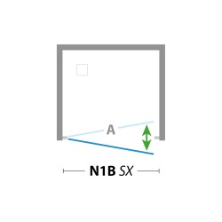 Pivotové sprchové dveře DECO N1B