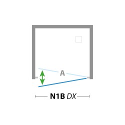 Pivotové sprchové dveře DECO N1B