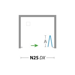 Zalamovací sprchové dveře DECO N2S