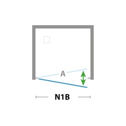2-křídlé sprchové dveře ESSENCE N2B