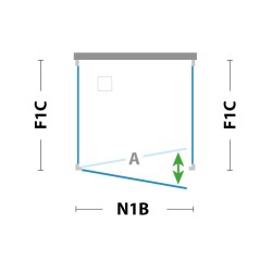 2-křídlé sprchové dveře ESSENCE N2B