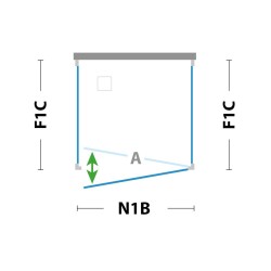 2-křídlé sprchové dveře ESSENCE N2B