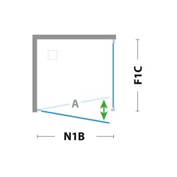 2-křídlé sprchové dveře ESSENCE N2B