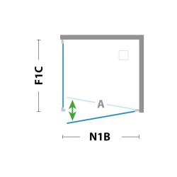 2-křídlé sprchové dveře ESSENCE N2B
