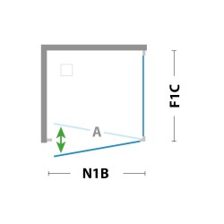 2-křídlé sprchové dveře ESSENCE N2B