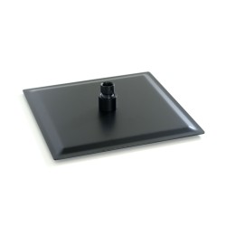 Hranatá hlavová sprcha ALFRED v černé barvě